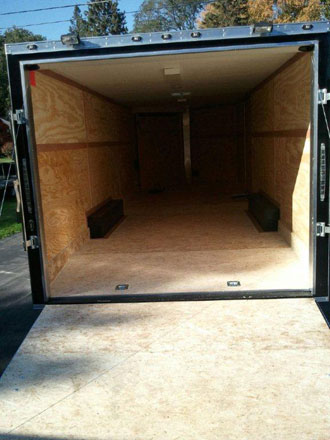 snowmobile trailer without protective mats
